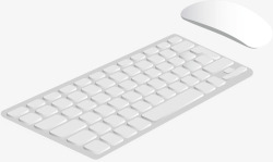 键鼠白色电脑键盘鼠标矢量图高清图片