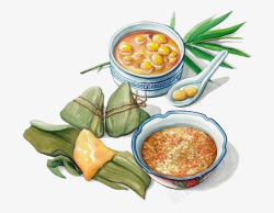 八宝粽子卡通食物高清图片