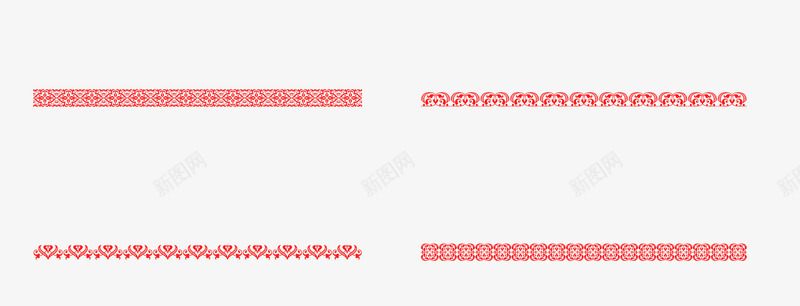 红色中国风镂空剪纸边框png免抠素材_新图网 https://ixintu.com 中国风 剪纸 素材 红色 边框 镂空