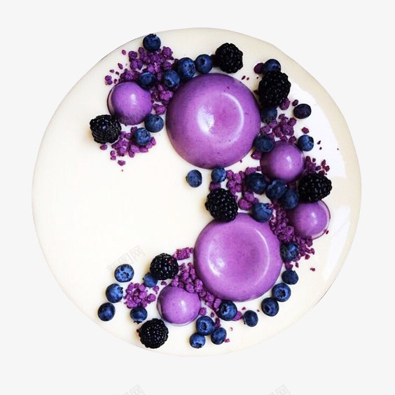 蓝莓桑椹蛋糕png免抠素材_新图网 https://ixintu.com 休闲 奶油 巧克力 桑椹 甜品 生日 礼物 紫色 美食 蓝莓 蛋糕