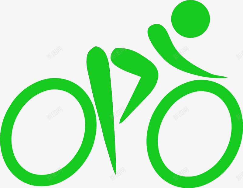骑自行车的人png免抠素材_新图网 https://ixintu.com 低碳环保 单车 绿色 脚踏车 运动
