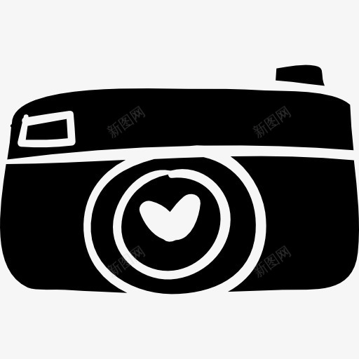 摄影摄像与心脏图标png_新图网 https://ixintu.com 情人节 摄影 标志 浪漫 照片的相机 爱