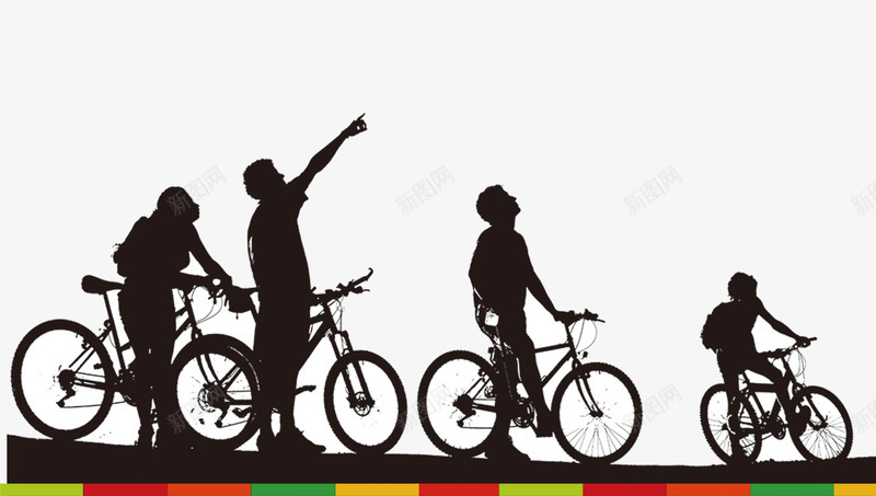 自行车png免抠素材_新图网 https://ixintu.com 低碳出行 环保 网页设计 装饰图案 骑车