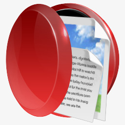 红色收纳盒png免抠素材_新图网 https://ixintu.com 圆形红色盒子收纳收集信件照片