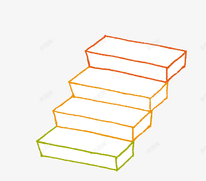 楼梯矢量图eps免抠素材_新图网 https://ixintu.com PNG图片 PNG图片素材 PNG素材 PNG素材免费下载 卡通 彩虹 楼梯 矢量图 走