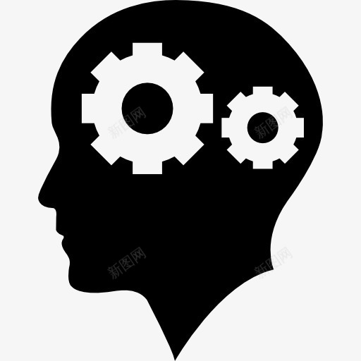 男人秃顶与两齿轮内图标png_新图网 https://ixintu.com NLP 两人 内齿轮 头 神经语言学programation 秃头 齿轮