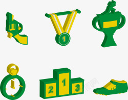 众人抢奖杯巴西奥运比赛元素高清图片