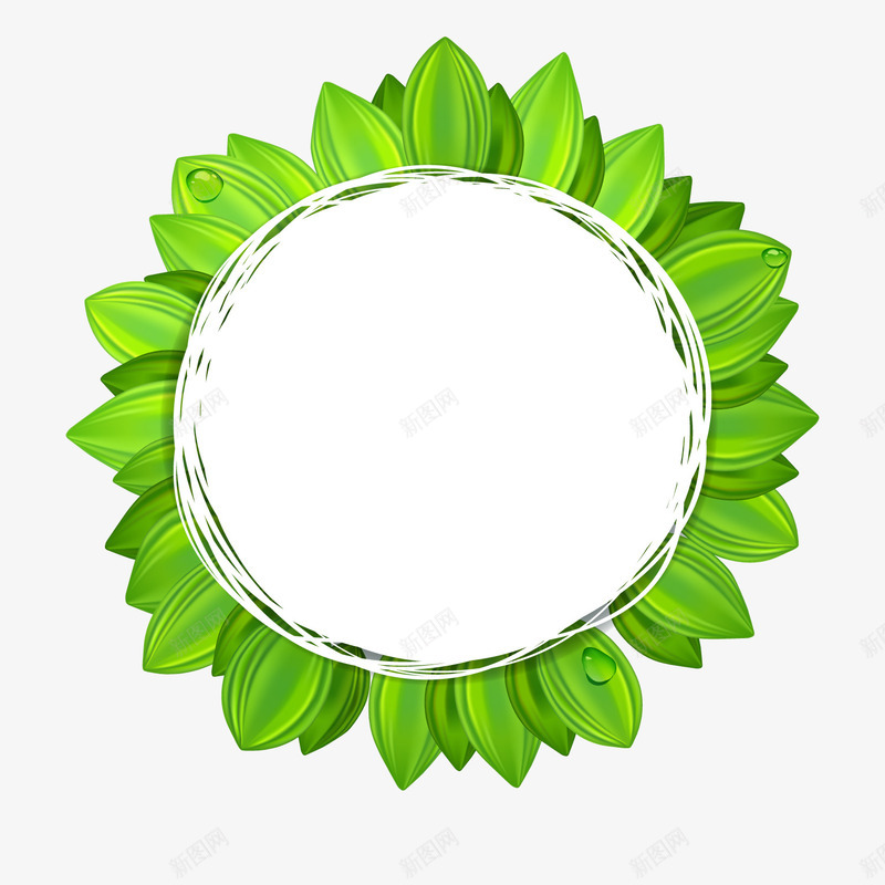 天然环保产品标签png免抠素材_新图网 https://ixintu.com 天然 文案背景 环保装饰 白色 绿色植物 背景装饰