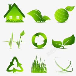 绿色环保素材绿色环保图标高清图片