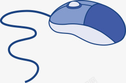 卡通动漫鼠标动漫版蓝色的鼠标高清图片