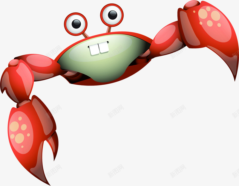 夏日海边卡通沙滩螃蟹插画png免抠素材_新图网 https://ixintu.com 卡通 夏日 插画 沙滩 海边 螃蟹