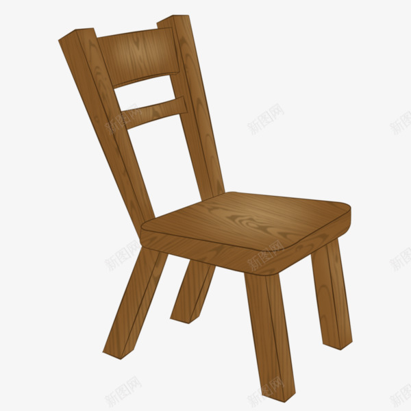 木头椅子png免抠素材_新图网 https://ixintu.com 坐位 坐席 座位 手绘 木头 椅子 简单