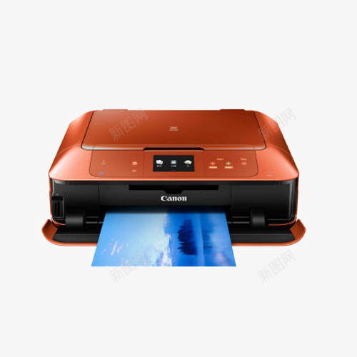 机照片打印机png免抠素材_新图网 https://ixintu.com 一体机 产品实物 打印机色喷墨 橙色
