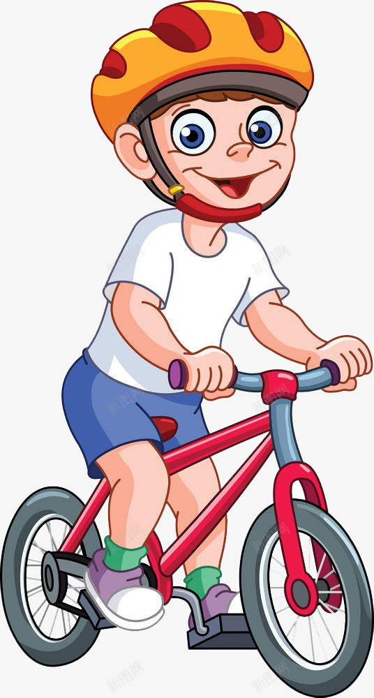 骑自行车的孩子png免抠素材_新图网 https://ixintu.com 儿童 孩子 运动 骑自行车 骑行