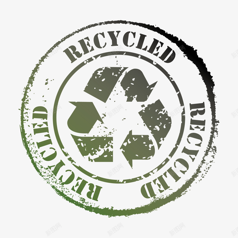 可回收利用图标png_新图网 https://ixintu.com 回收 循环 报纸排版 环保 绿色