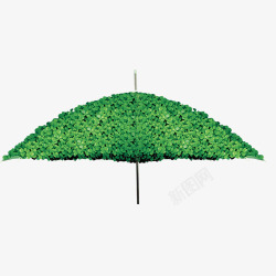绿色装饰伞素材