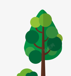 绿色环保树素材