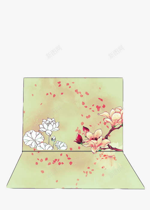 莲花莲叶花瓣装饰png免抠素材_新图网 https://ixintu.com 花瓣 莲叶 莲花 装饰