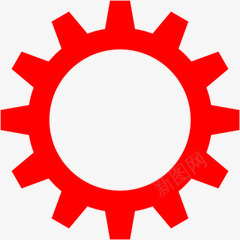 红色齿轮png免抠素材_新图网 https://ixintu.com 圆形 家具 工具 红色 齿轮