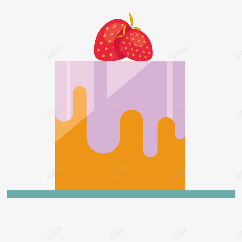 草莓奶油蛋糕矢量图ai免抠素材_新图网 https://ixintu.com 奶油 奶油蛋糕 生日蛋糕 草莓 草莓奶油 蛋糕 矢量图