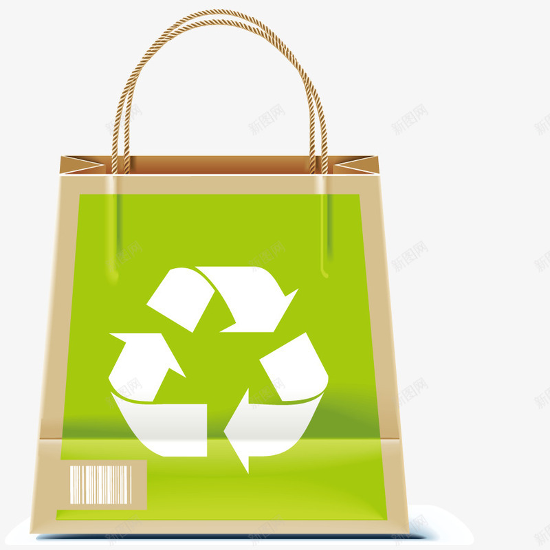 环保购物袋子png免抠素材_新图网 https://ixintu.com 产品 回收 循环 纸袋 绿色 节能
