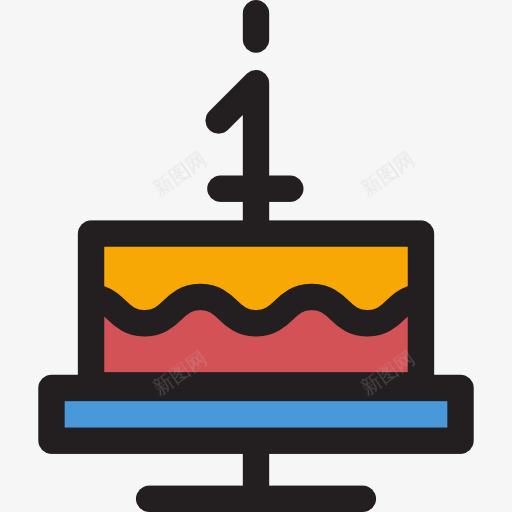 生日蛋糕图标png_新图网 https://ixintu.com 动物 庆典 甜点 生日 生日蛋糕 蛋糕 面包 食品 食品和餐厅