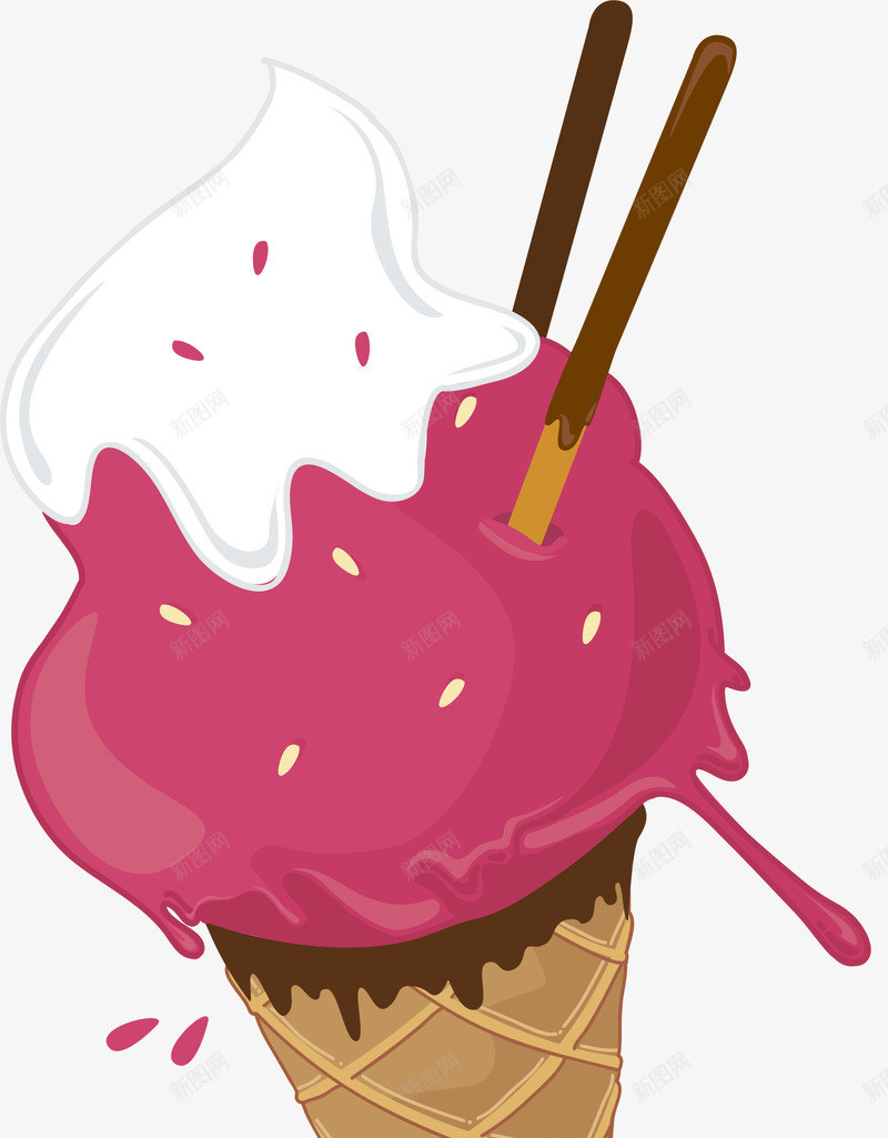 紫色美味雪糕冰淇淋png免抠素材_新图网 https://ixintu.com 517 冰淇淋 吃货节 清凉夏日 美食节 雪糕 食品 餐饮