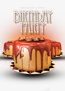 海报设计尺寸巧克力榛子蛋糕高清图片