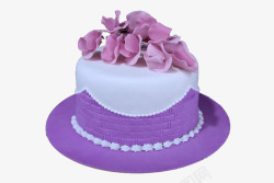 造型别致紫色造型别致的翻糖蛋糕高清图片