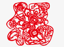 福剪纸素材