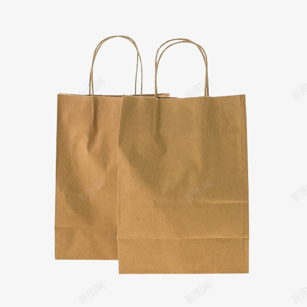 两个纸袋png免抠素材_新图网 https://ixintu.com 双数 牛皮纸 牛皮纸绳子 牛皮纸袋 环保袋 装饰