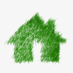功能型环保材料绿色房子高清图片