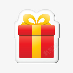 圣诞贴纸礼物图标png_新图网 https://ixintu.com birthday christmas gift present sticker xmas 圣诞节 现在 生日 礼物 贴纸