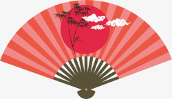 简单的扇子图片手绘中国风扇子矢量图高清图片
