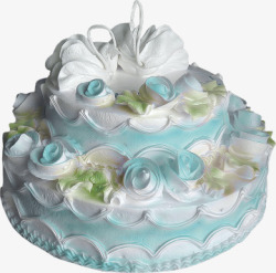 鲜花蛋糕鲜花奶油生日蛋糕高清图片