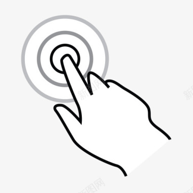一个手指三倍利用gestureworksicons图标图标