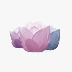 手绘莲花素材