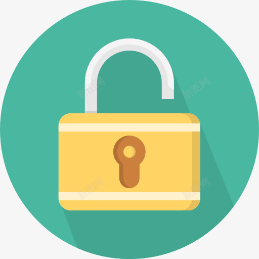 解锁图标png_新图网 https://ixintu.com 安全 安全挂锁 工具和器具 解锁 锁