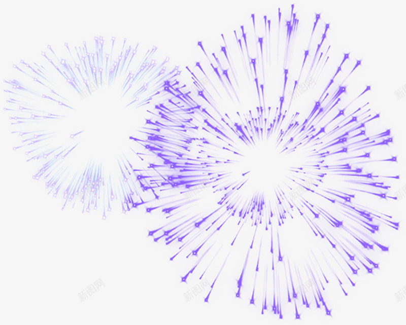 手绘紫色奥运礼花png免抠素材_新图网 https://ixintu.com 奥运 礼花 紫色
