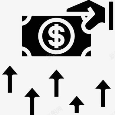 美元钞票商业动机9可靠图标图标