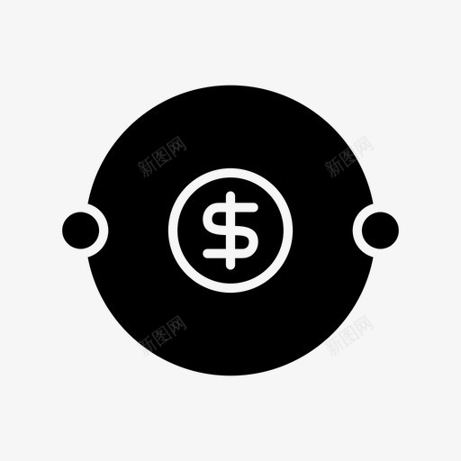 帐户银行美元图标svg_新图网 https://ixintu.com 基金 外汇 字形 帐户 美元 金融 银行