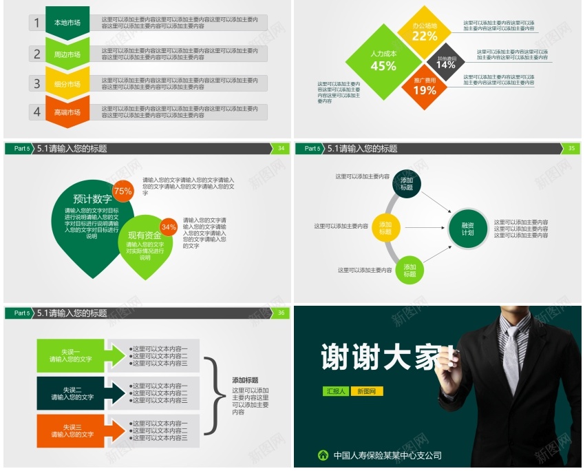 金融理财19PPT模板_新图网 https://ixintu.com 理财 金融