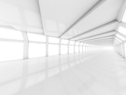 内部空间抽象现代建筑空白的空地内部空间3D渲染高清图片
