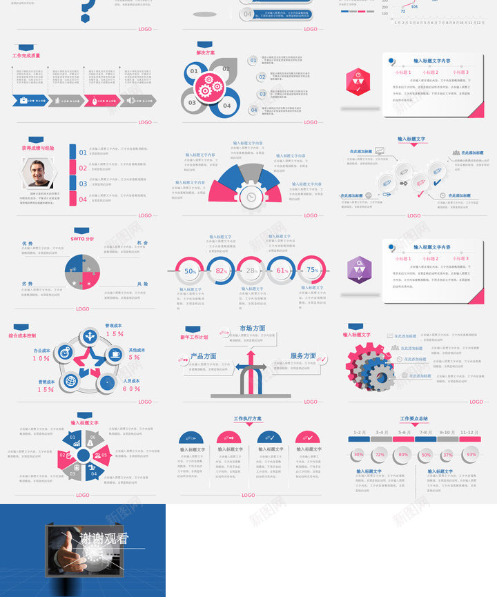 年终总结25PPT模板_新图网 https://ixintu.com 年终总结