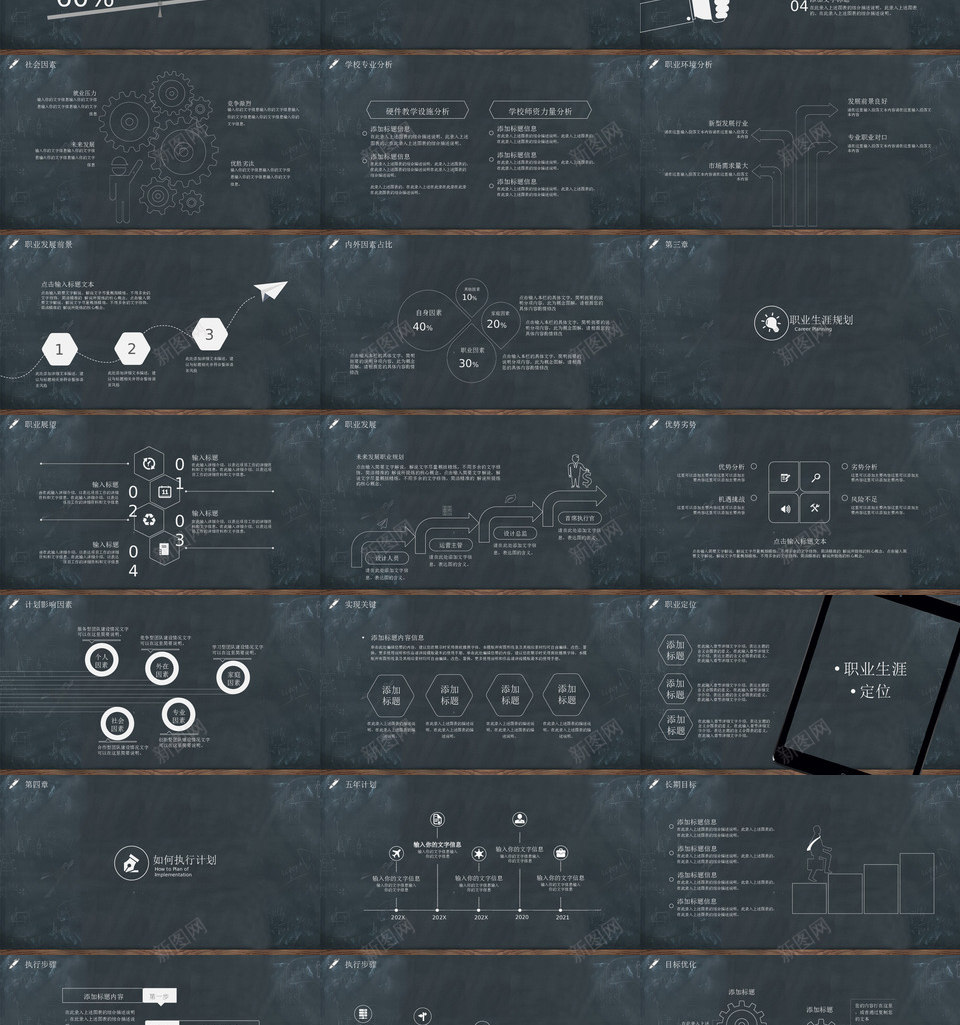 职业规划2PPT模板_新图网 https://ixintu.com 职业规划