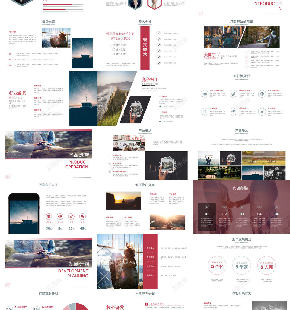 项目策划16PPT模板_新图网 https://ixintu.com 项目策划