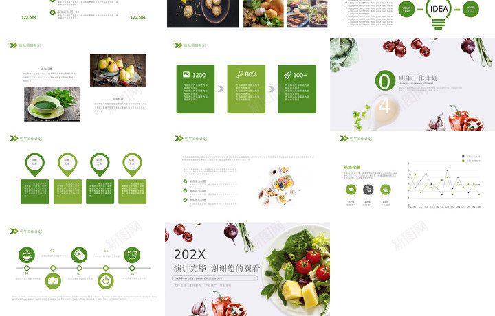 蔬菜水果11PPT模板_新图网 https://ixintu.com 蔬菜水果