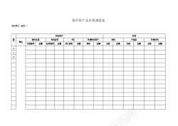 失量货币资产及存货调查表