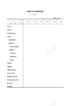 中秋节地产房地产开发企业状况Excel图表模板