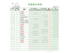 矢量免抠明细账分类